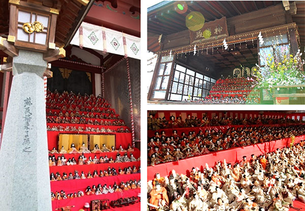 桃の節供の雛飾り